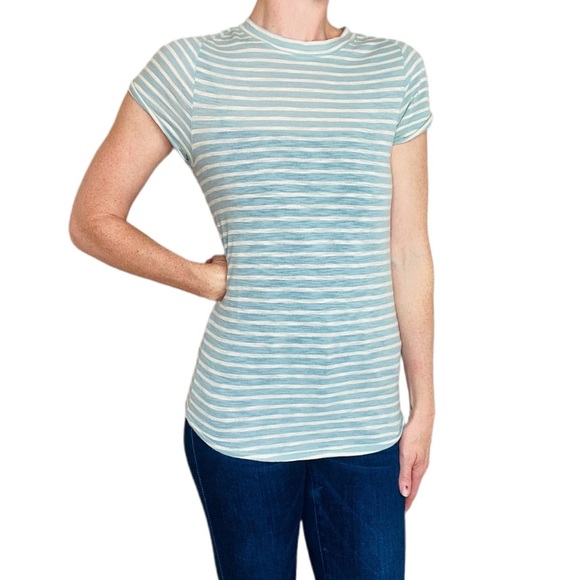 We The Free Blue & White Stripe Basic Tee - Picture 1 of 6